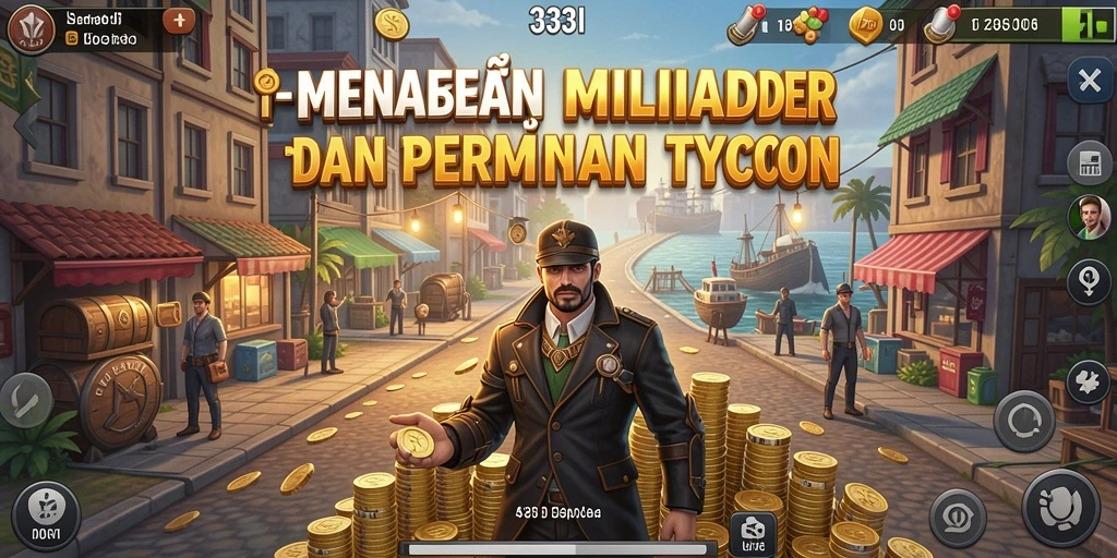 Gameplay menarik dalam 333I yang menunjukkan pembangunan bisnis Tycoon.