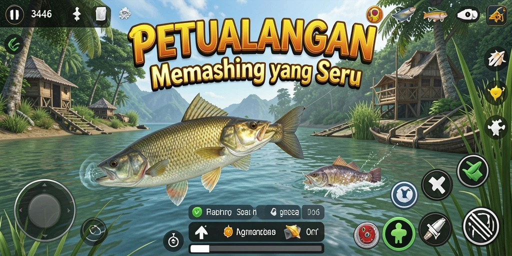 Tampilan gameplay yang menakjubkan dari 3446 dengan suasana memancing yang realistis.