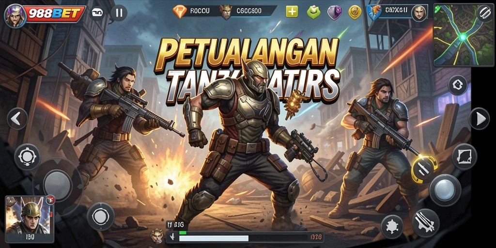 Tampilan menakjubkan dari aksi pertarungan dalam 988BET.