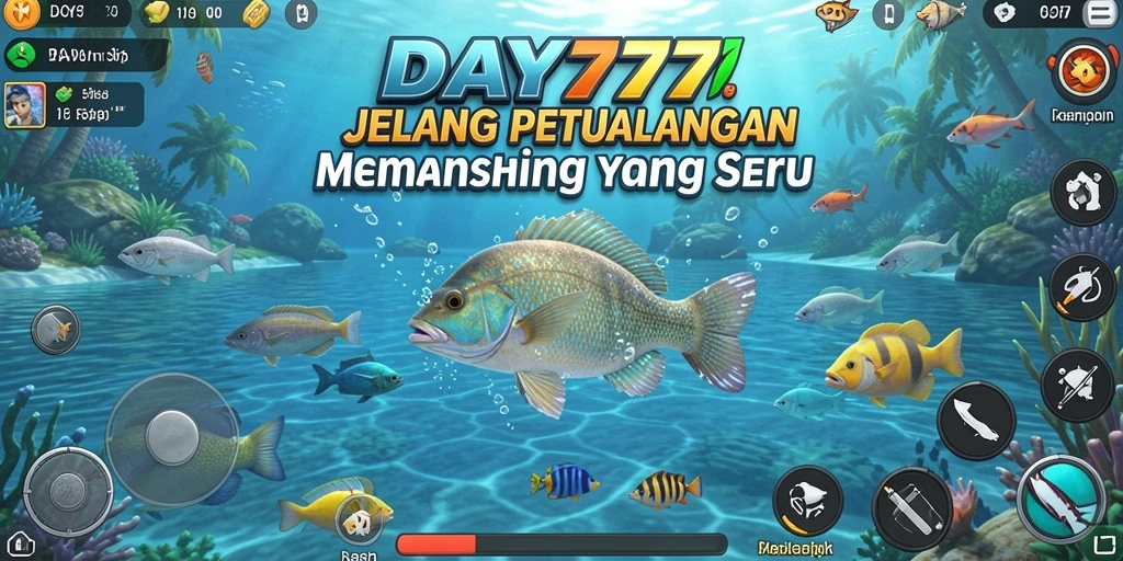 Tampilan gameplay memancing yang menakjubkan dan realistis.