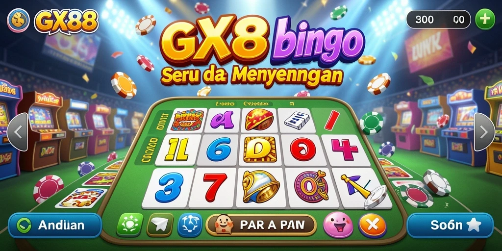 Screenshot utama GX88 menampilkan gameplay seru Bingo dengan banyak pemain.