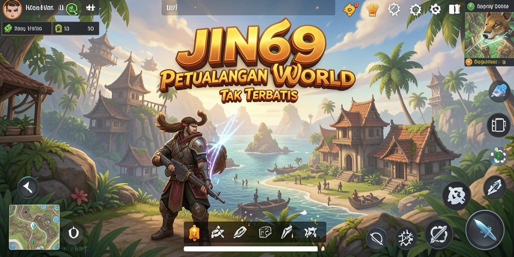 Tampilan gameplay JIN69 yang menakjubkan di dunia Open World.