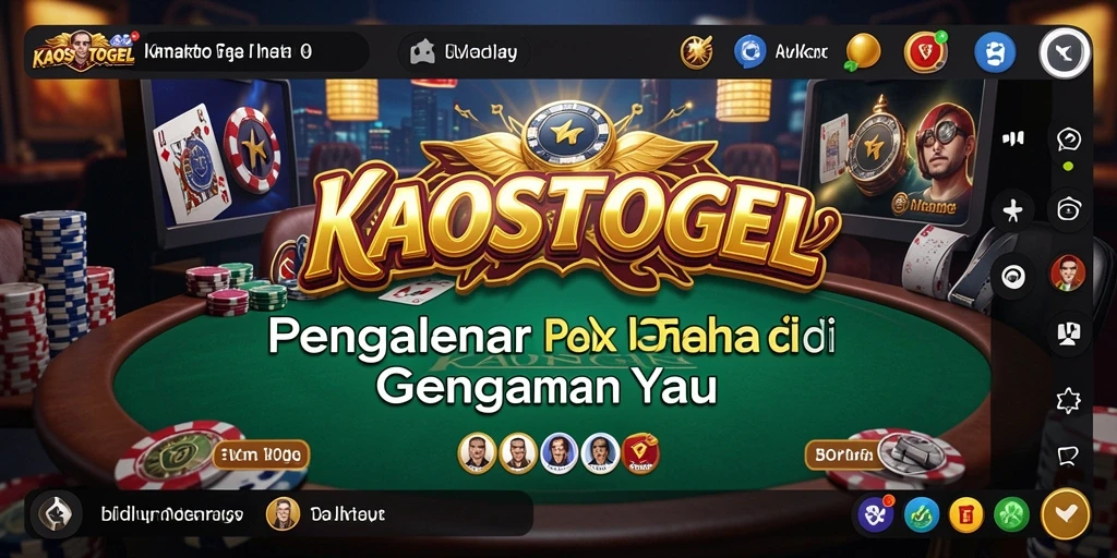 Screenshot gameplay KAOSTOGEL yang menampilkan aksi poker seru.