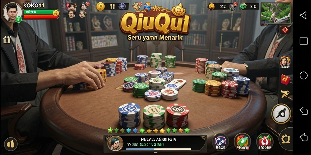 Tampilan gameplay QiuQiu KOKO11 yang menarik dan seru.
