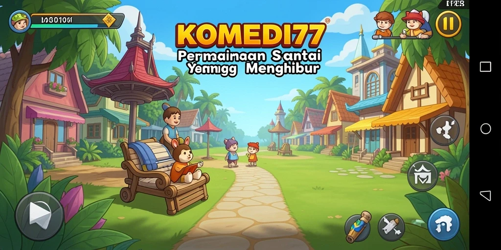 Gameplay KOMEDI77 yang lucu dan menghibur.