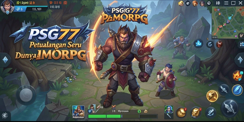 Tangkapan layar PSG77 menampilkan aksi seru dalam pertempuran MMORPG.