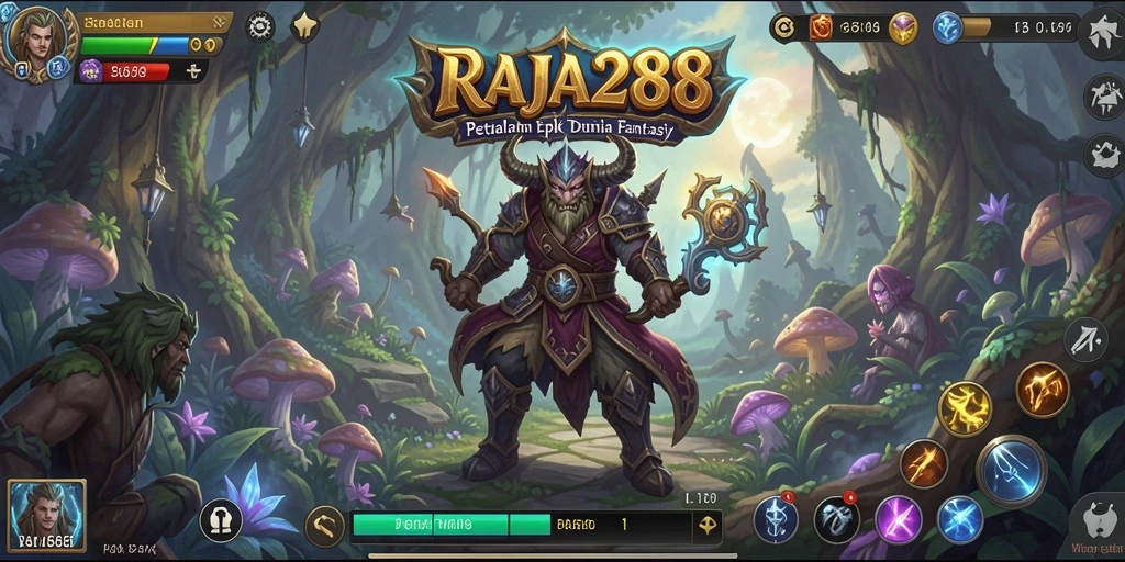 Screenshot gameplay RAJA288 menunjukkan aksi pertarungan yang menegangkan.