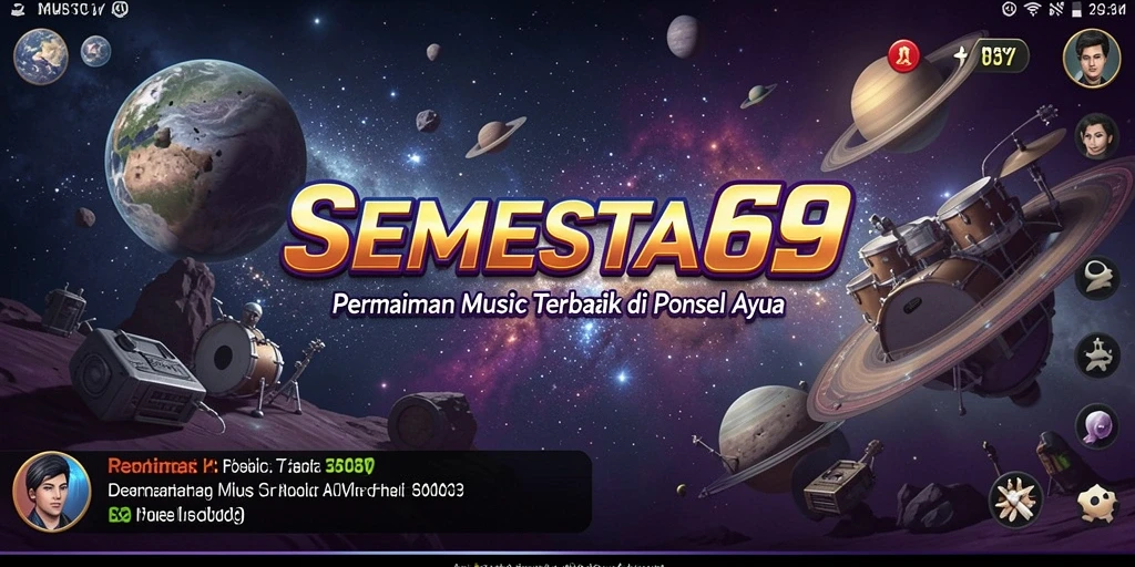 Menampilkan gameplay menarik di SEMESTA69 dengan berbagai lagu.
