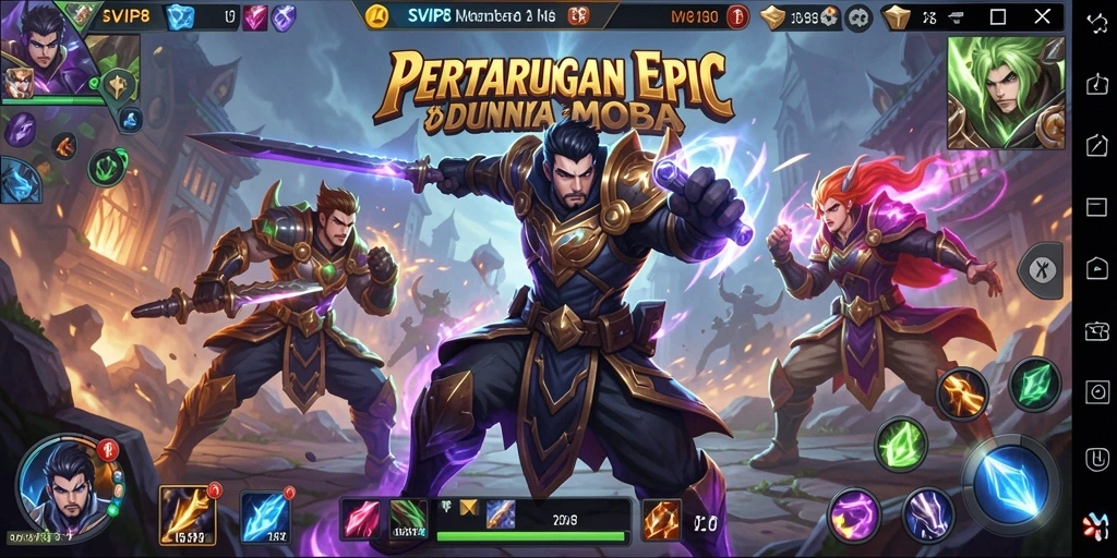 Tampilan aksi seru dalam pertempuran di SVIP8.