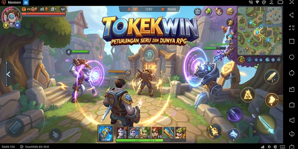 Tampilan gameplay menarik dari TOKEKWIN yang penuh aksi RPG.